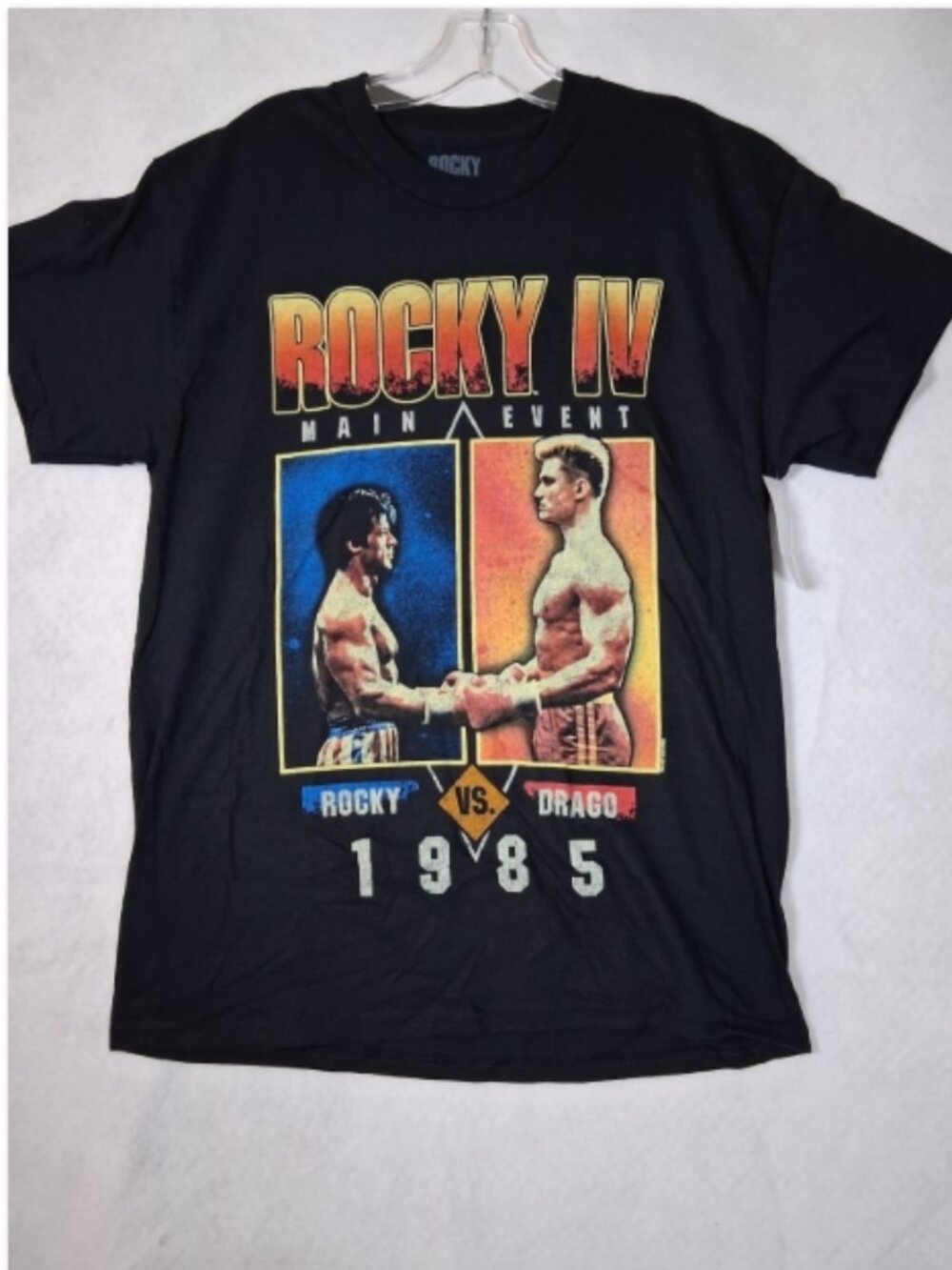 NEW Rocky IV T-shirt Men's 2XL Vs Ivan Drago The Russian Boxing Movie Main Event